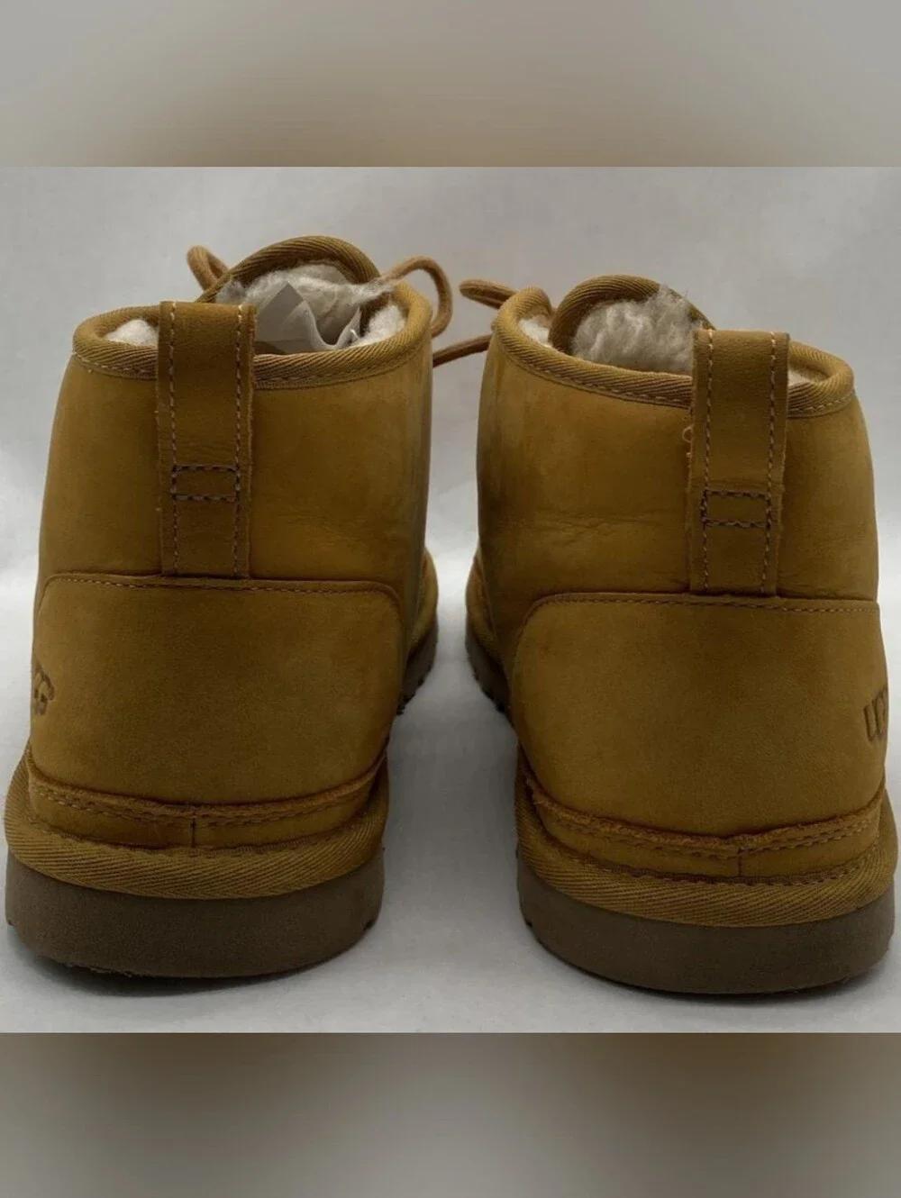 UGG MEN NEUMEL WHEAT WATERPROOF LEATHER SHOES SIZE 12 W/BOX